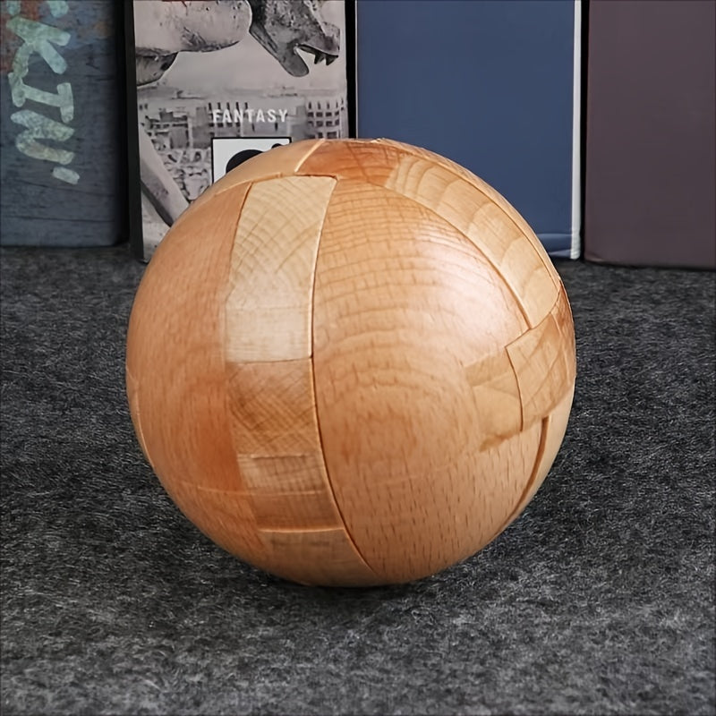 Wooden Puzzle Magic Ball Brain Teaser Toy - Cyprus