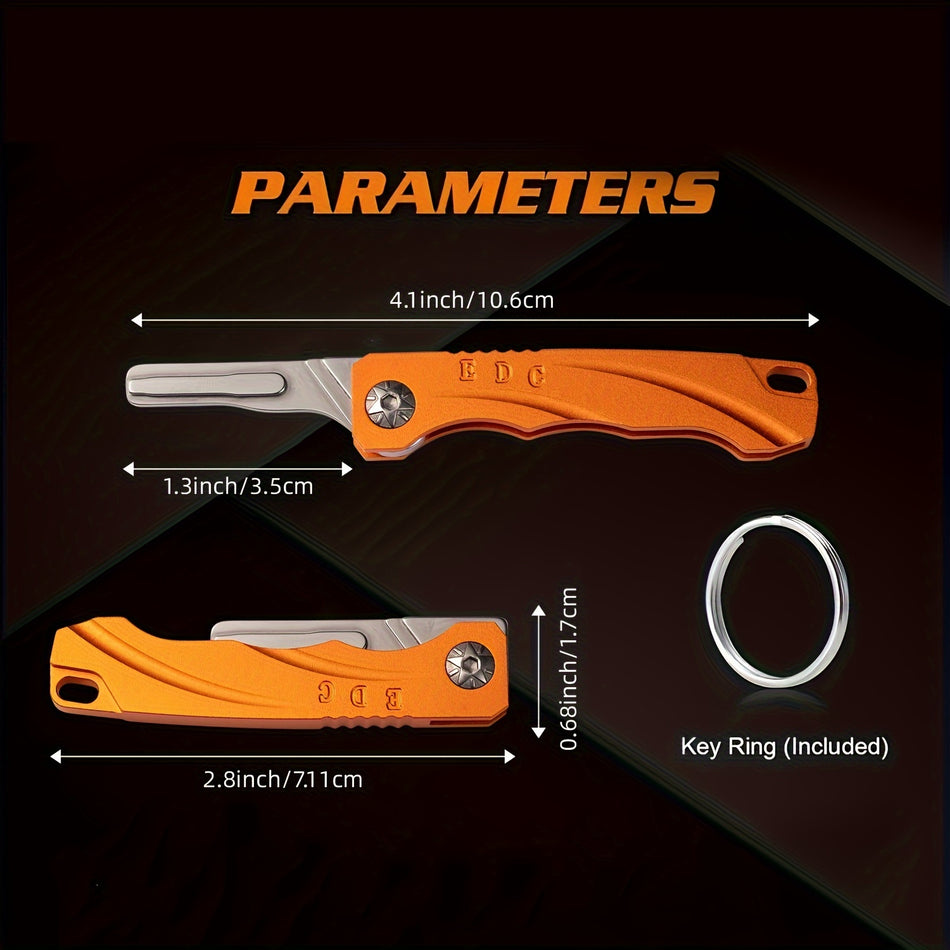 Ultra-Light Aluminum Alloy Folding Scalpel Handle - Keychain EDC Pocket Knife - Cyprus