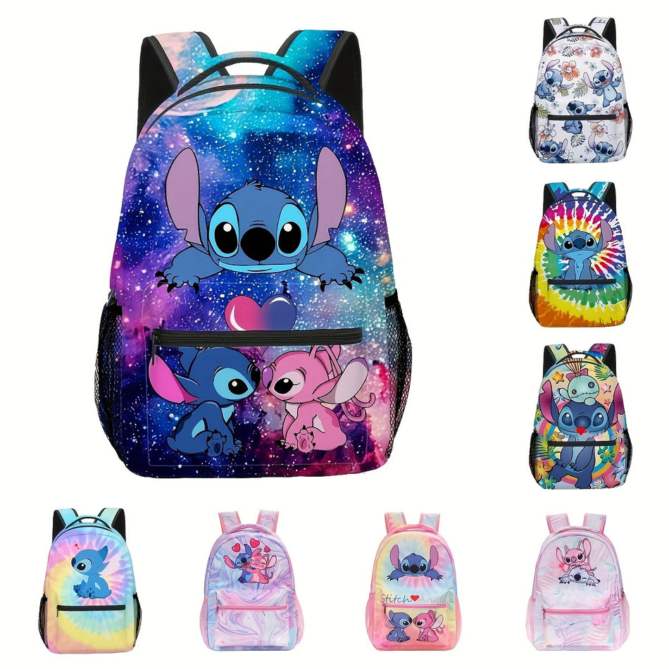 Cute Stitch Pattern Backpack - Perfect for Everyday Use - Cyprus