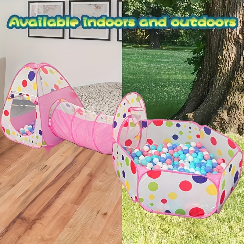 Baby Play Tent & Ocean Ball Pool με σήραγγα - Portable & Foldable - Ιδανικό δώρο γενεθλίων για αγόρια και κορίτσια 0-3 - Κύπρο