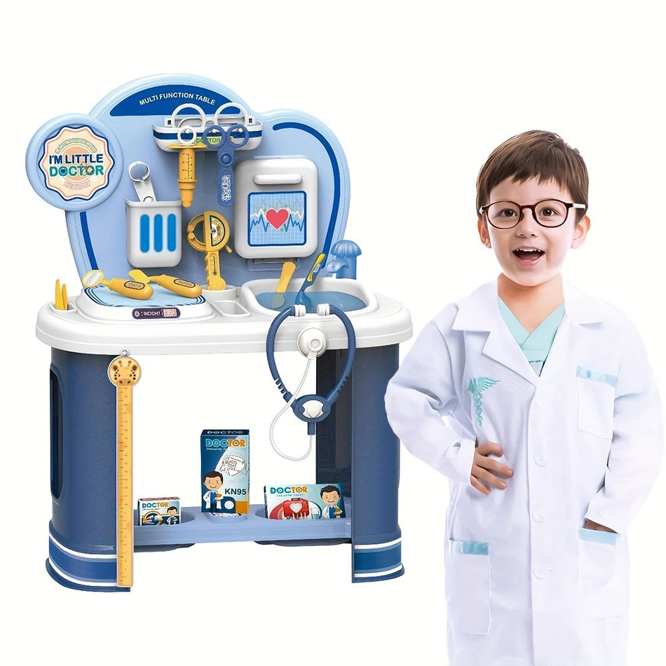 24-Inch Medical Instrument Table with 17 Accessories for Role Play - Cyprus