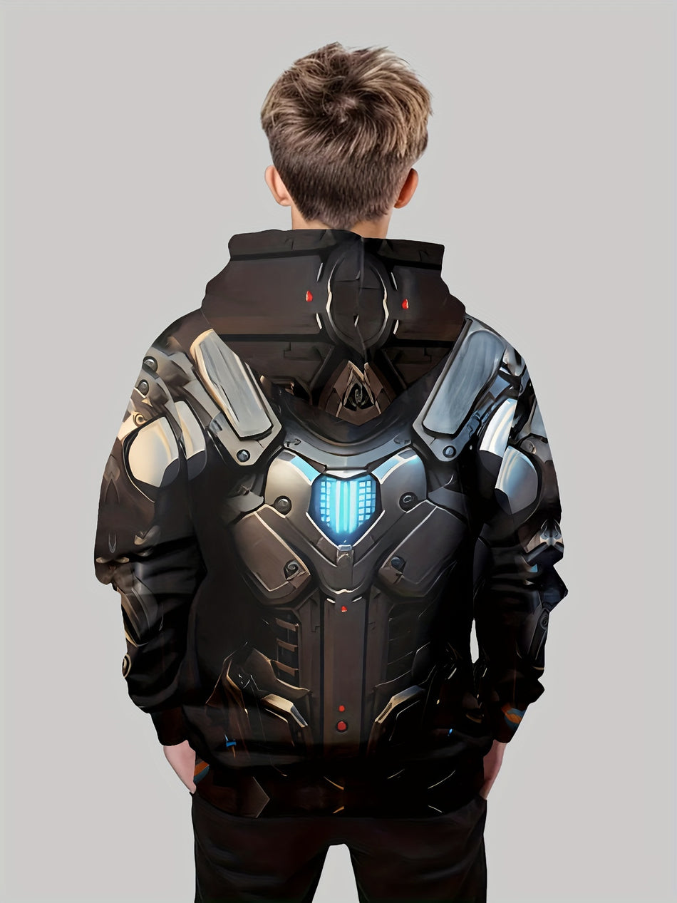 Sweat à capule décontracté 3D Armour 3D Boys