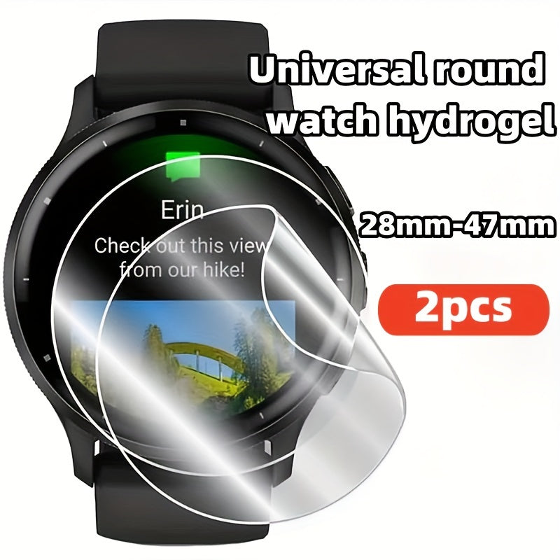 High-Quality Hydrogel Watch Screen Protector Film - Choose Your Size 28mm-47mm - Cyprus