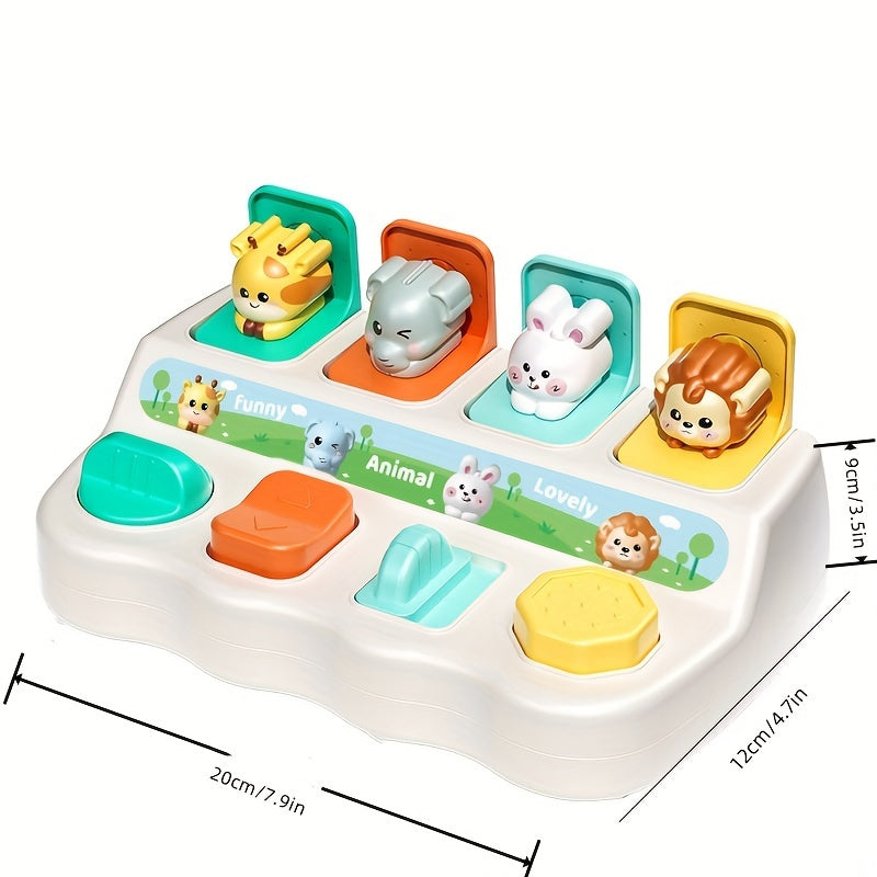 Montessori Pop-Up Animal Toy - Interactive Learning & Play Box - Cyprus