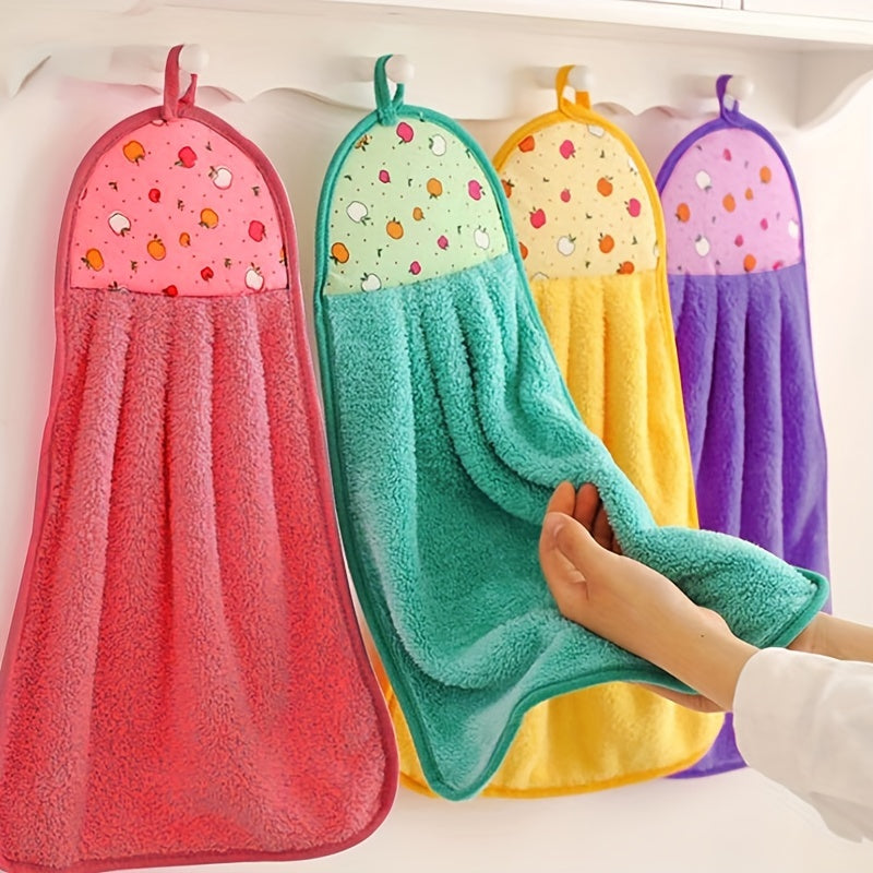 4pcs Yumuşak ve emici mercan kadife el havlu, 28*38cm/11*14.96inch hankerchief