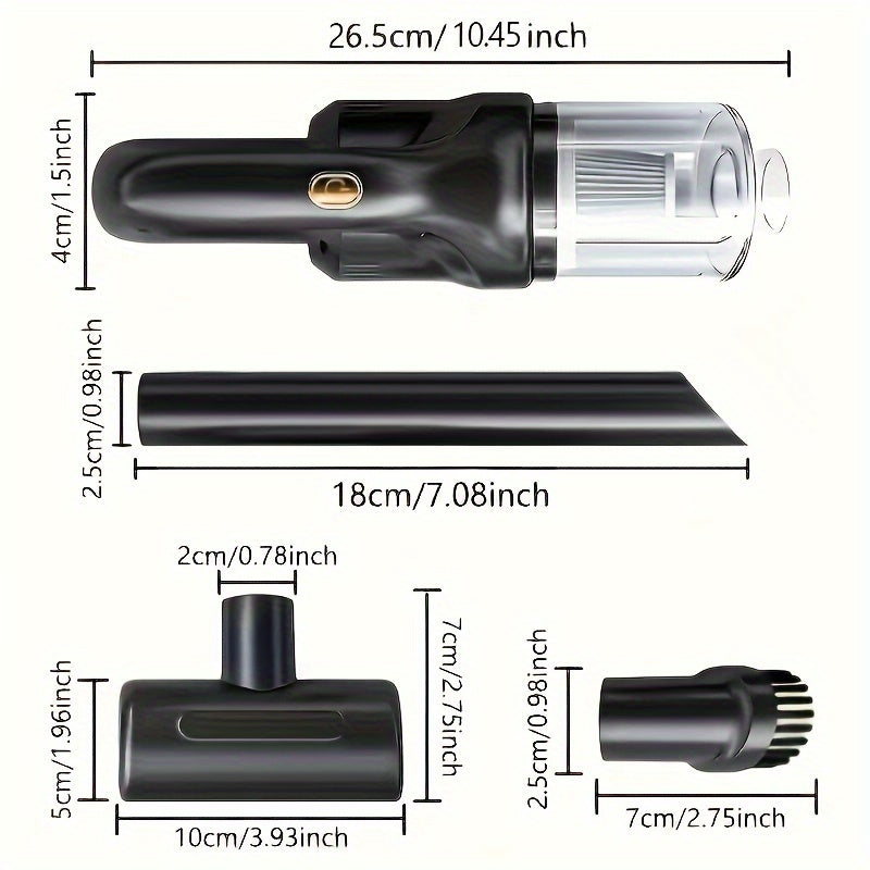 Cordless Handheld Vacuum Cleaner - 9kpa Cyclonic Suction, Rechargeable - Cyprus