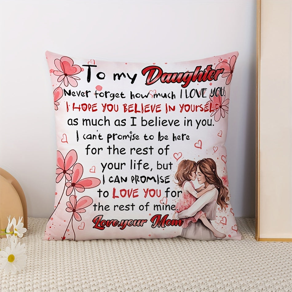 To My Daughter Throw Pillowcase - Cyprus