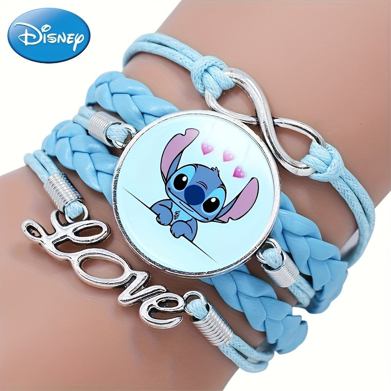 1 шт  Lilo И Stitch Браслет аниме -персонажа, Каваи, милый мультипликационный браслет, шарм, рождественский подарки на день рождения подарка на день рождения подарок на день святого Валентина