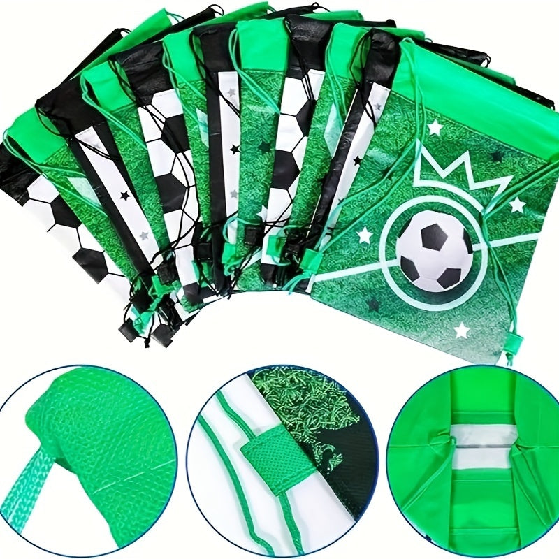 12pcs Portable Soccer Party Drawstring Bags - Cyprus