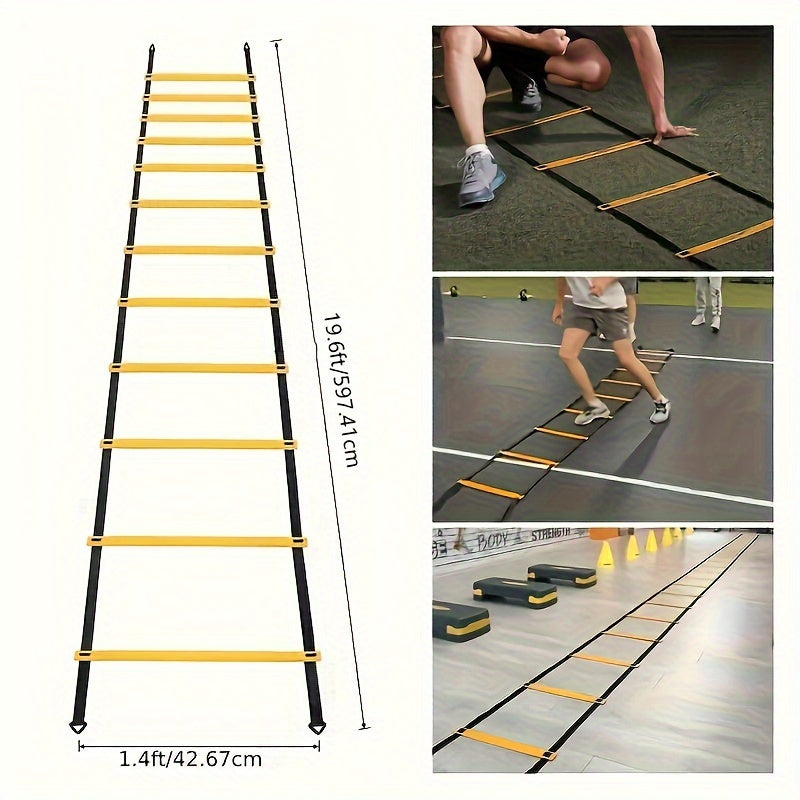 38pcs Agility Training Set with Ladder, Hurdles, and Resistance Equipment - Cyprus