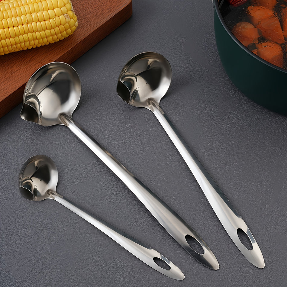 Stainless Steel Oil-separating Spoon - Kitchen Gadget Tableware For Restaurants, Food Trucks - Cyprus