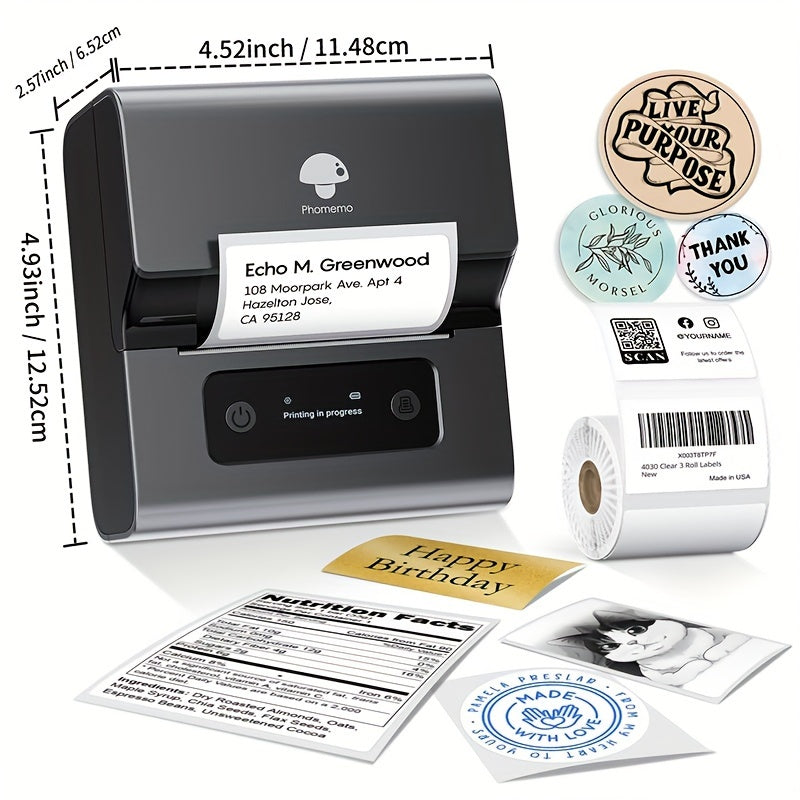 Phomemo M221 Portable Thermal Label Printer - Inkless Barcode & Address Tag Maker - Cyprus