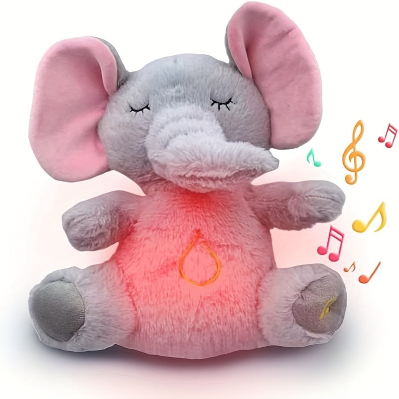 Breathing Elephant Plush Doll with Sound, Motion, Lights Music & Timers - Cyprus