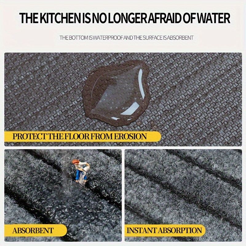 Versatile Non-Slip Kitchen Carpet Rug - Waterproof & Easy to Maintain