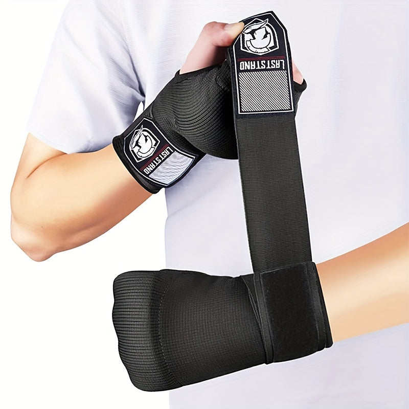 MMA Half-Finger Gel Boxing Gloves with Long Wrist Support - Cyprus