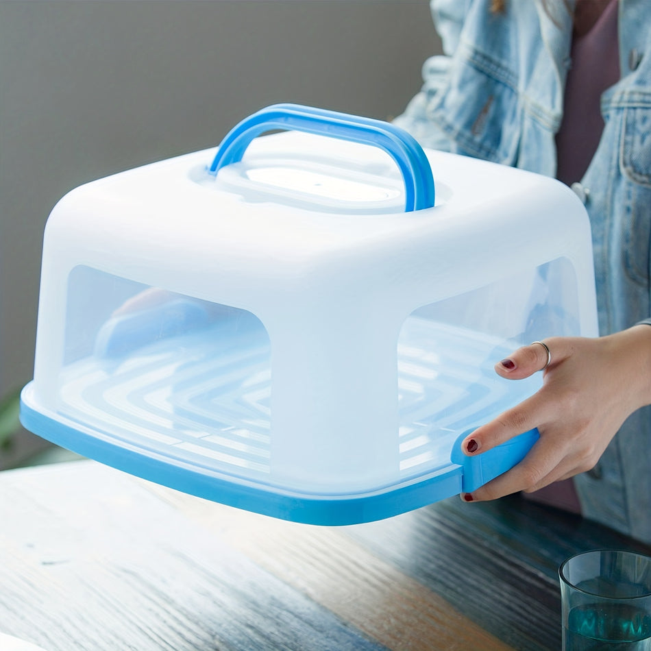 Square Hand-held Cake Keeper & Cupcake Storage with Clip-on Closure