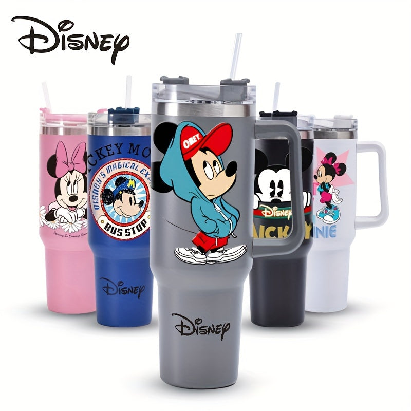 Mickey & Minnie Stainless Steel Travel Mug - Dual-Use, Leakproof Seal - Cyprus