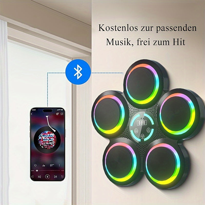 Smart Electronic Music Boxing Machine mit Handschuhen - in der Wand montierte Innenausrüstung für Innenräume