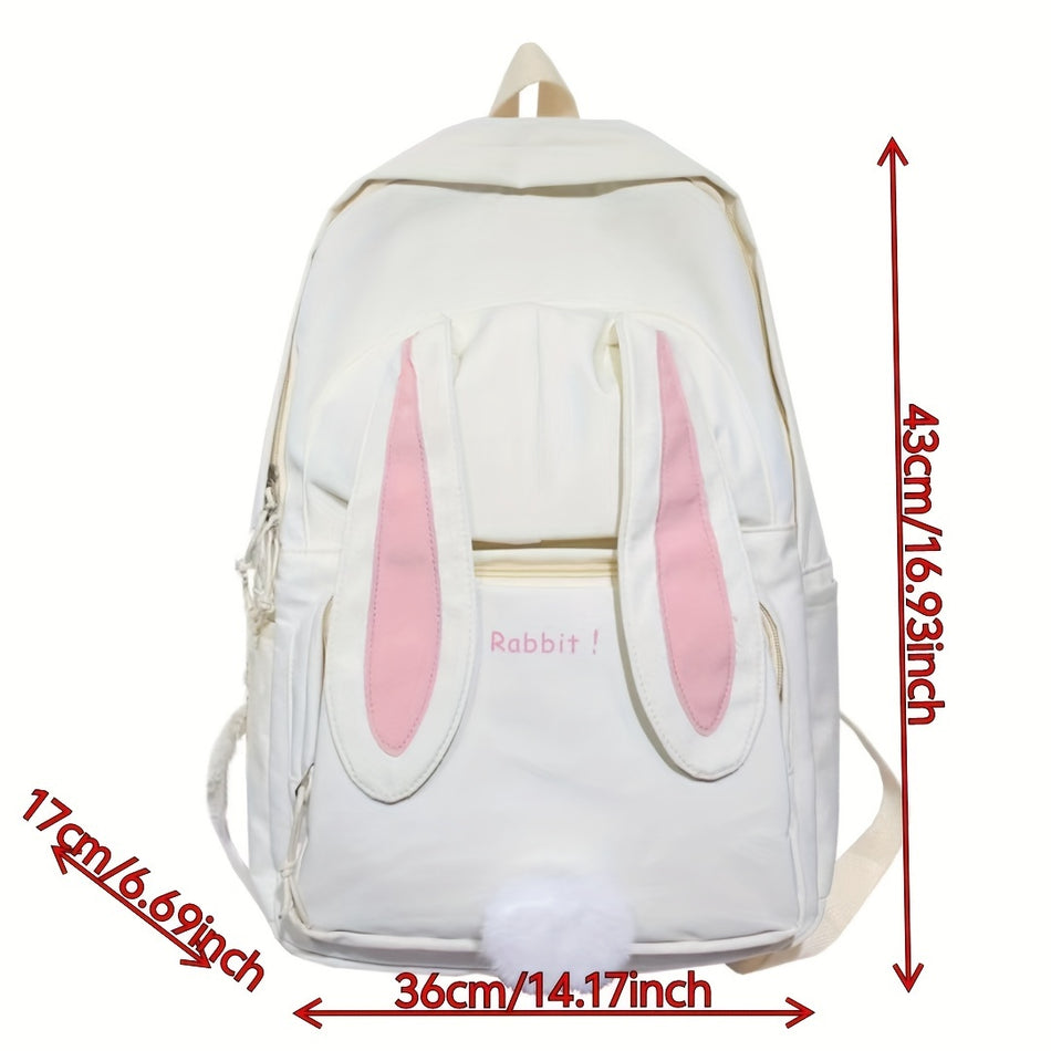 Casual Bunny Ears Backpack with Tablet Compartment - Cyprus