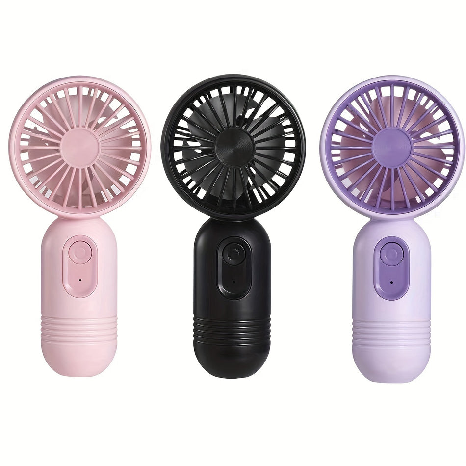 Cyprus Mini Portable Fan: USB Rechargeable, 3 Speeds - For Women in Hot Weather!