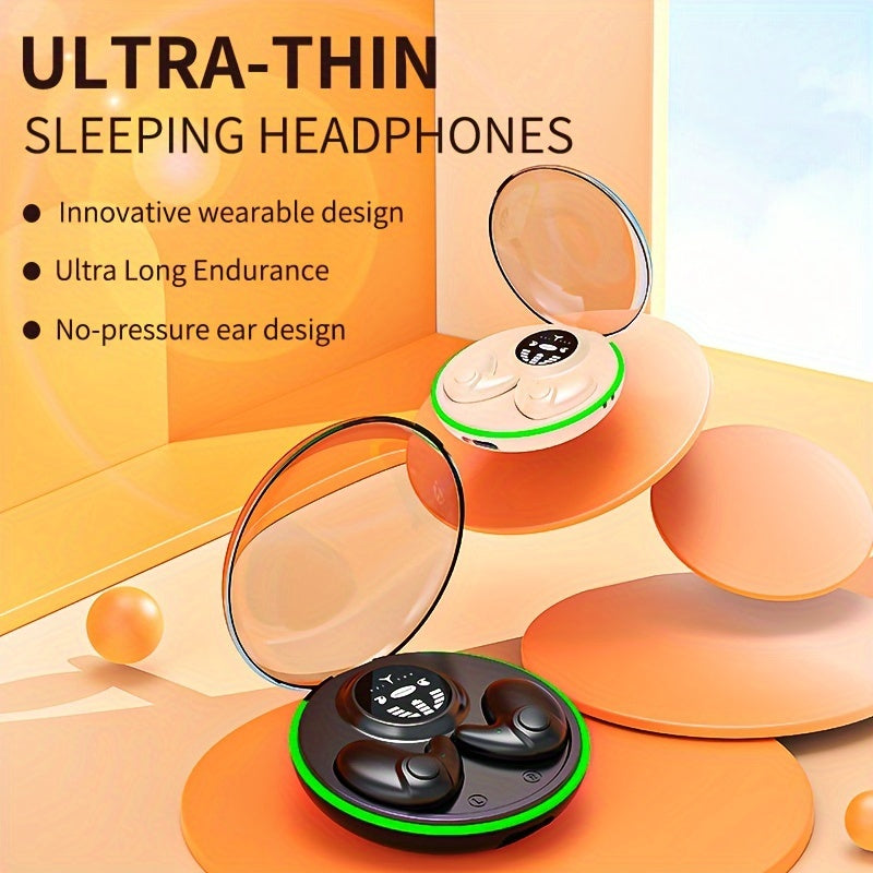 Ultra-Thin Wireless In-Ear Headphones for Sleep and Sports