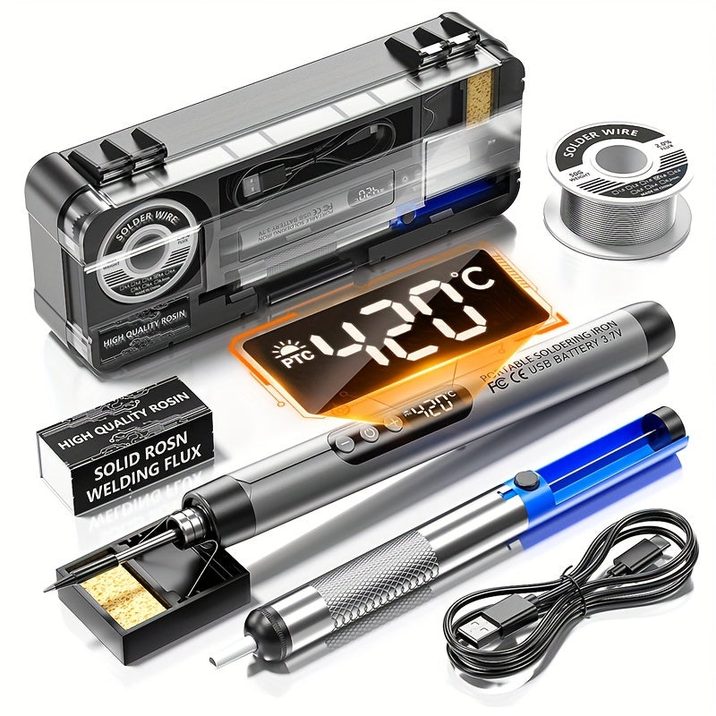 USB RECHARGable MINI SEDERING FER Kit avec affichage numérique et température réglable