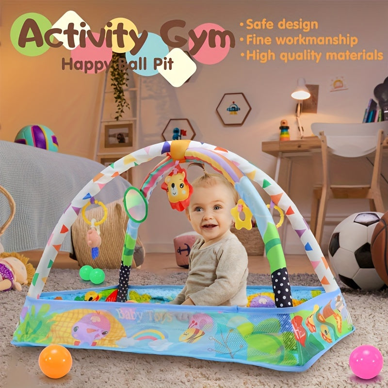 Aoma Baby Play Mat & Activity Spor Salonu Duyusal Oyuncak ve Top - Kıbrıs