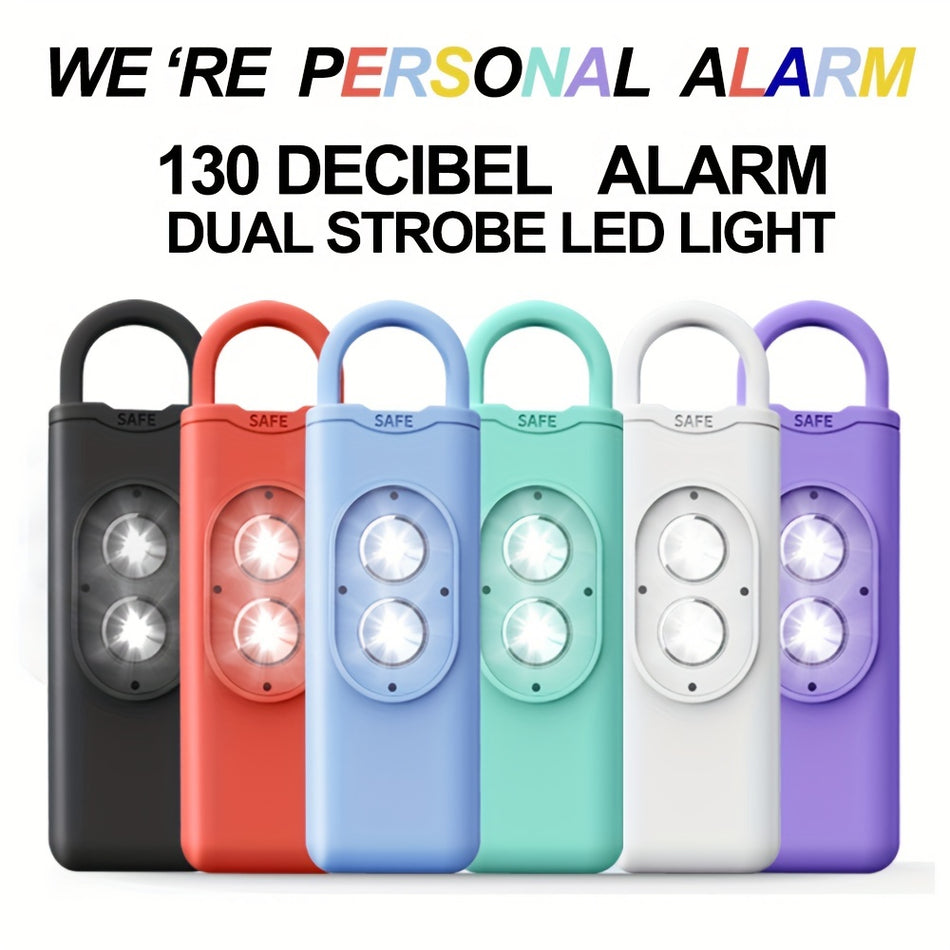 Dual LED Personal Safety Alarm 130dB Self Defense Siren Keychain Alarm - Cyprus