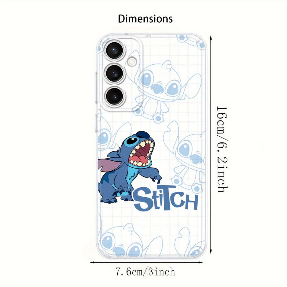 UMLilo & Stitch Cartoon TPU Phone Case for Galaxy S22/S23/S24 Series - Durable Protective Cover - Cyprus