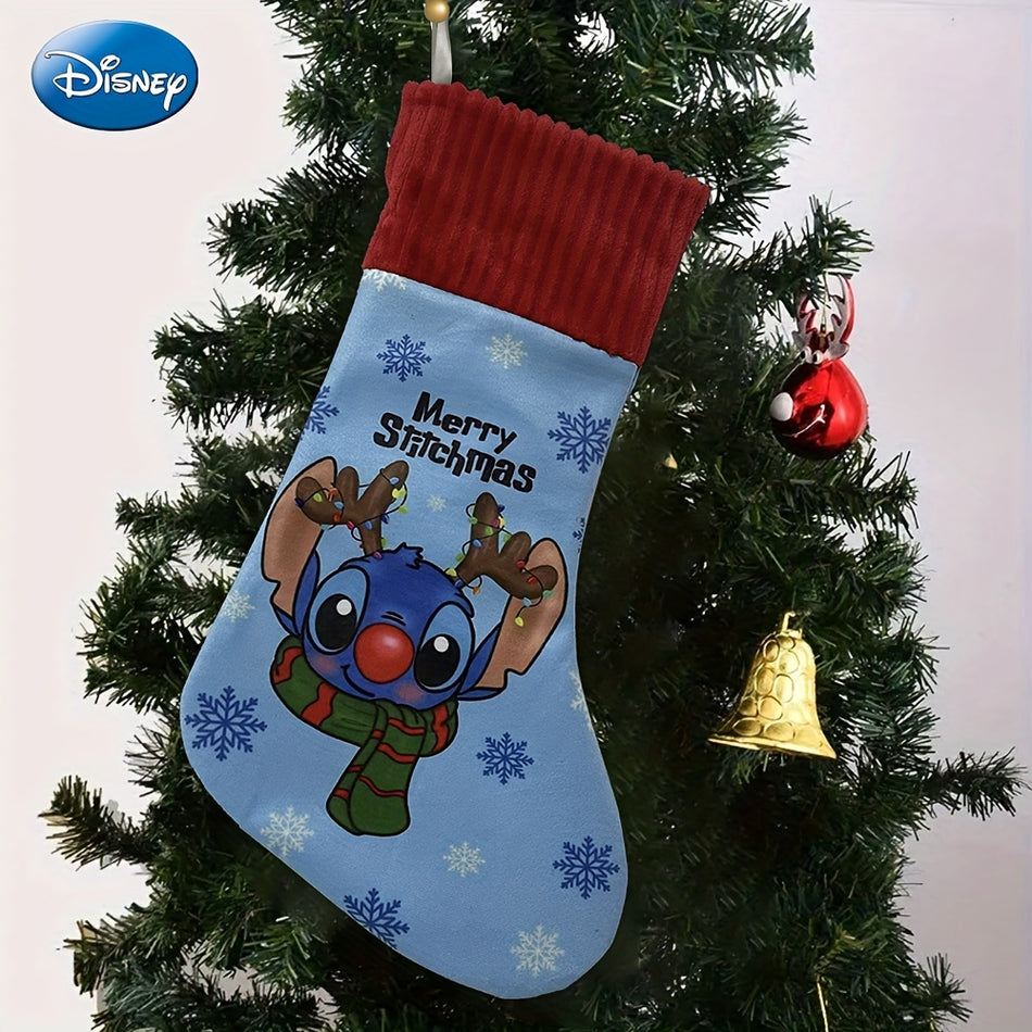 Stitch Christmas Stocking, Santa Claus Theme - Cyprus