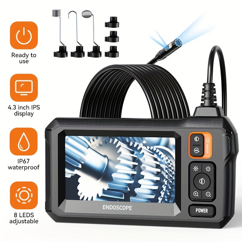 INSKAM 4.3 Inch IPS LCD Industrial Endoscope with Dual/Single Lens - Cyprus