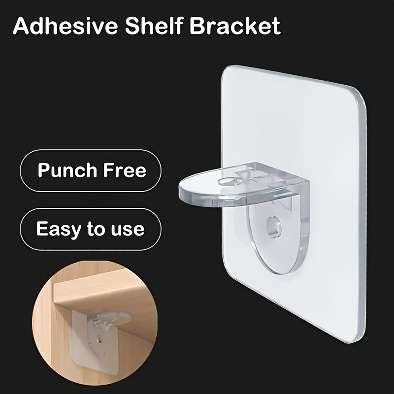 Adjustable Closet Dividers - Expandable Shelf Racks with Adhesive Installation