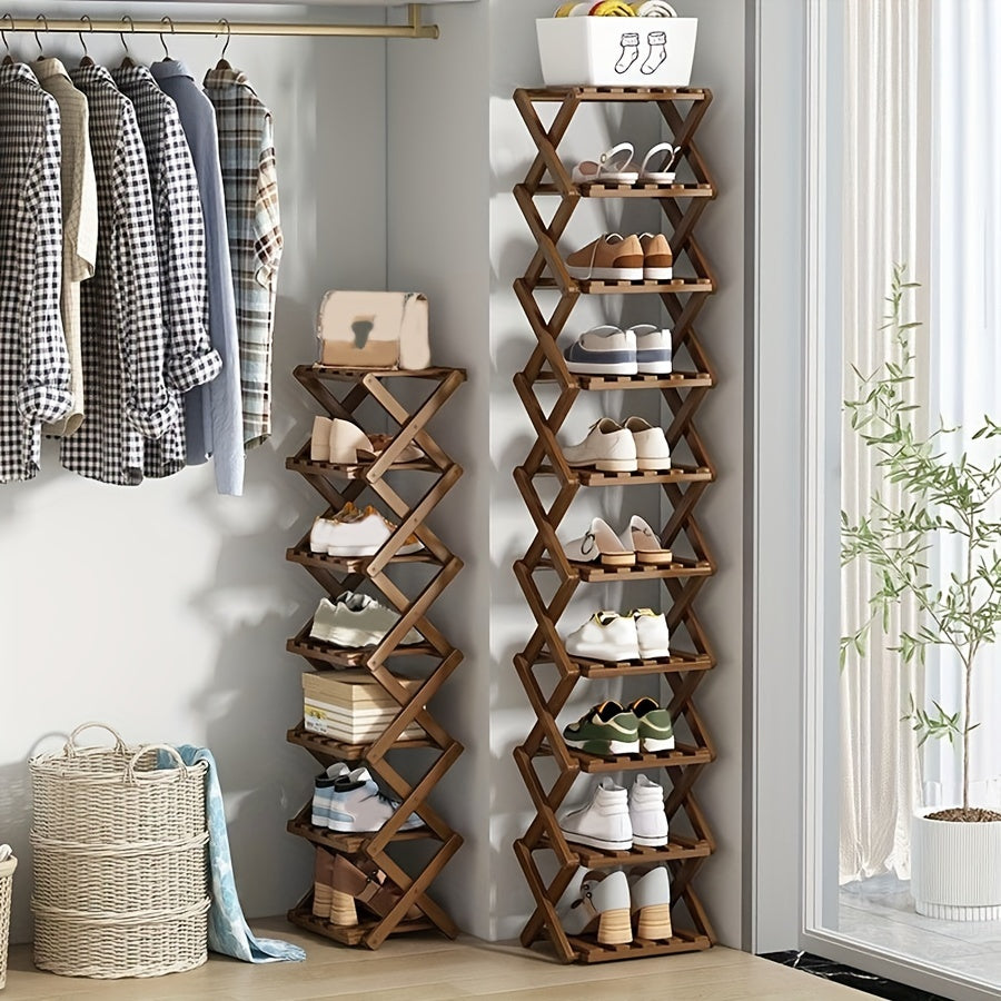 Retractable Shoe Rack, Foldable 3-9 Layer Shoe Cabinet - Cyprus