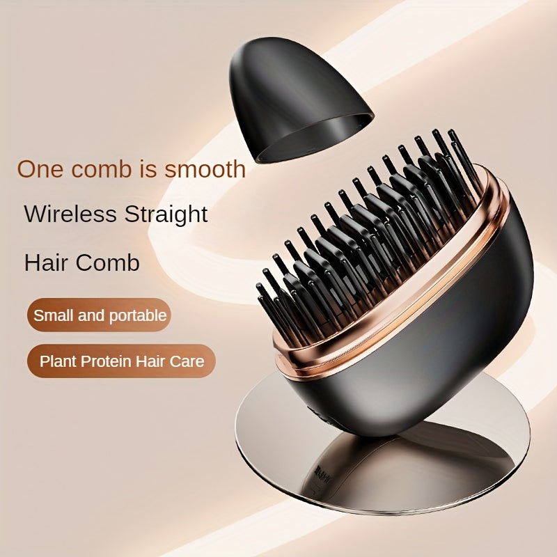 Tragbarer 3 -in -1 -Wireless Hair Glatty Glatty Com Com Com - USB wiederaufladbar, schneller Heizung, ideal für Reisen und tägliche Verwendung - Zypern - Zypern