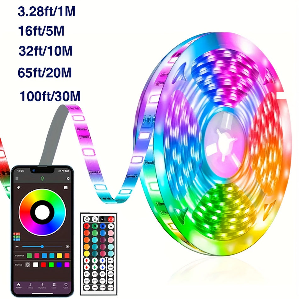 44-Key-USB-LED-Lichtstreifen mit App-Steuerung für trendige Heim- und Partydekoration