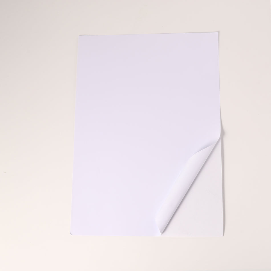 100 Sheets Glossy Sticker Paper for Inkjet Printer 8.89 x 12.7 cm 135 gsm White Glossy - Cyprus