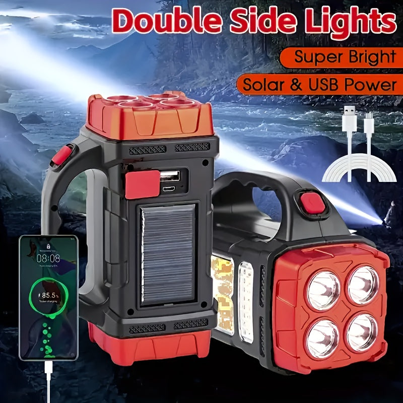 LED Solar Camping Light & Rechargeable Flashlight - Perfect for Outdoor Adventures - Cyprus