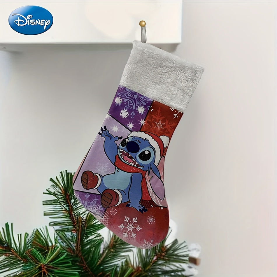 Stitch Christmas Stocking, Santa Claus Theme - Cyprus