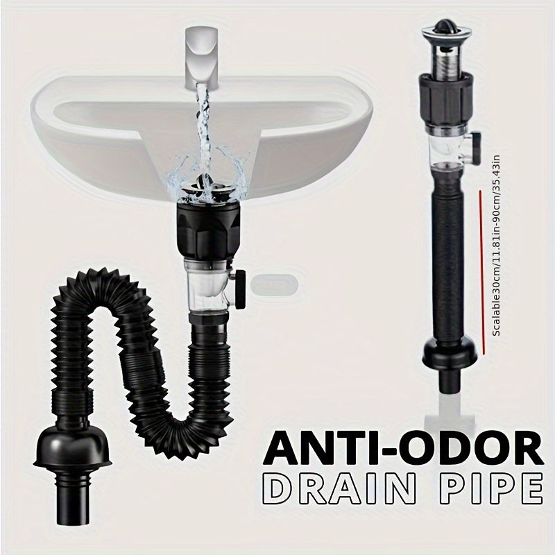 Telescopic Deodorant Sewer Drain Hose Set - Cyprus