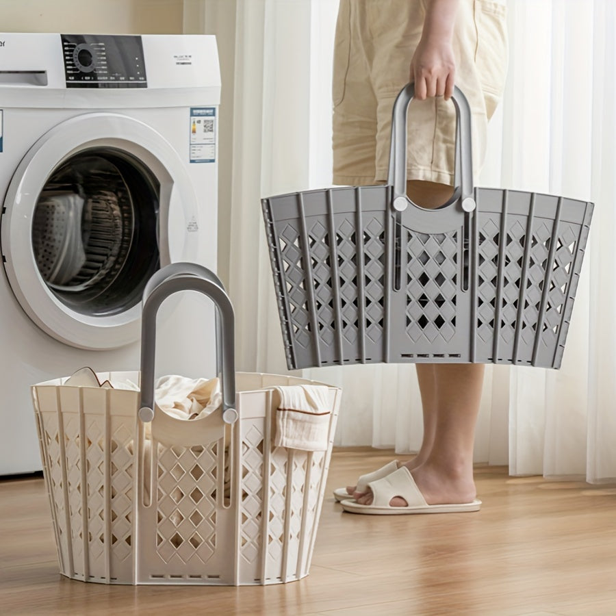 Luxurious Collapsible Laundry Basket with Handles