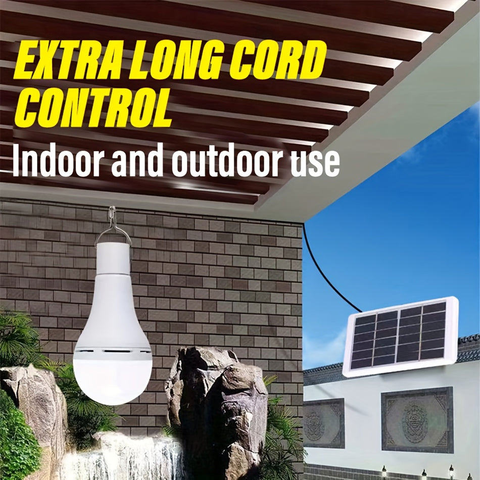 SHUSTAR Rechargeable LED Bulb with Solar Panel & Remote Control - Cyprus