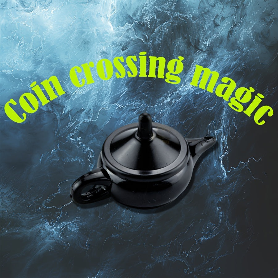 Magic Coin Crossing Trick - Black Durable PE Material