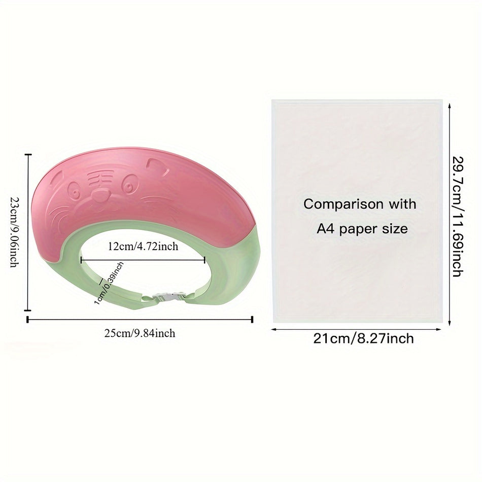Weiche Silikon -Babyparty -Kappe - Verstellbarer, wasserdichtes Haarwaschschutz für Säuglinge 0-3 Jahre - von BJ175385