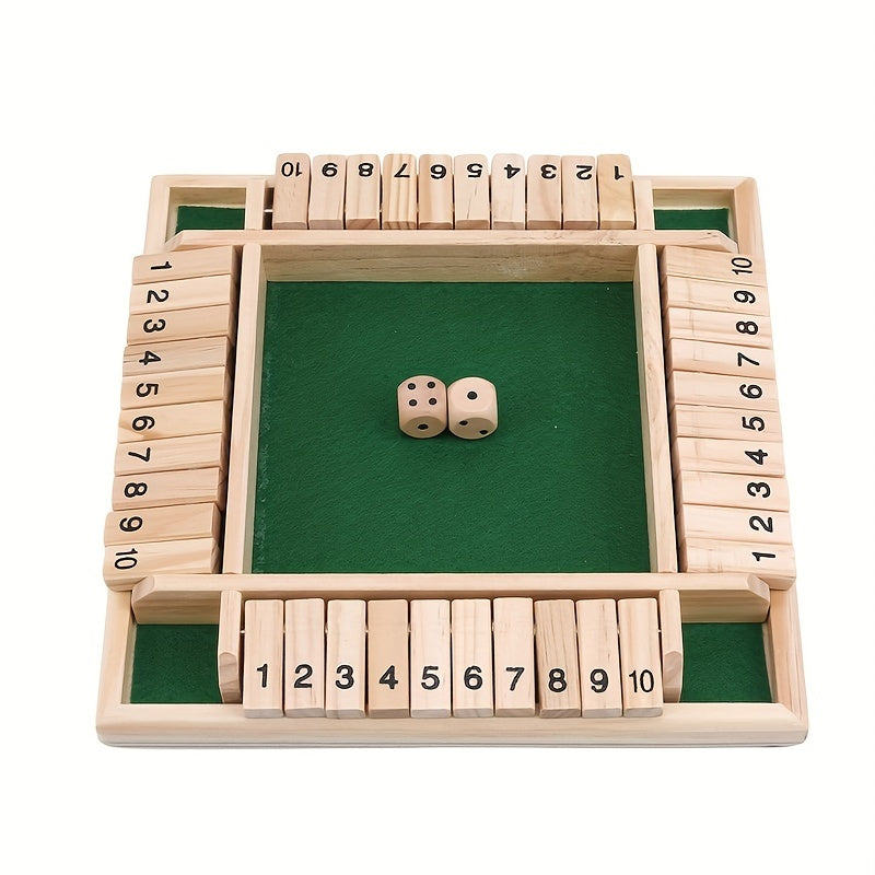 Shut The Box Wooden Dice Game - Educational Fun for All Ages - Cyprus