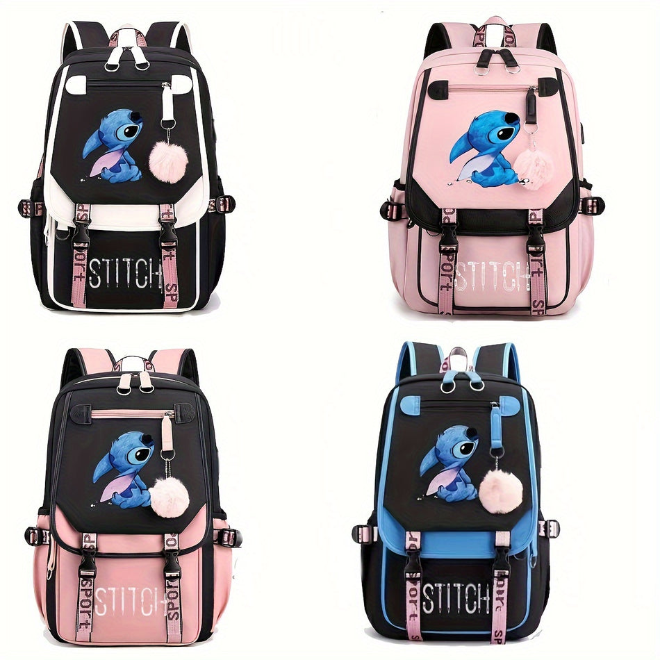 Electric Cartoon Theme School Bag with Charging Port - Cyprus