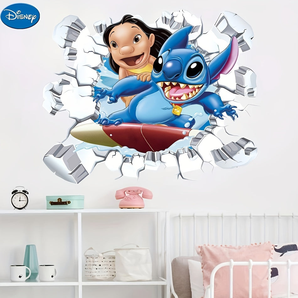 Stitch 3D Wall Decal - Waterproof PVC for Boys & Girls Room Decor - Cyprus