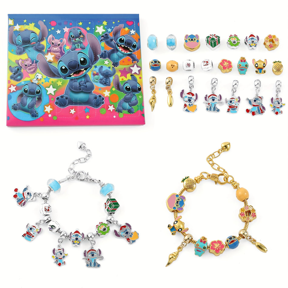 Cartoon Anime Stitch Beaded Bracelet - DIY Jewellery - Cyprus