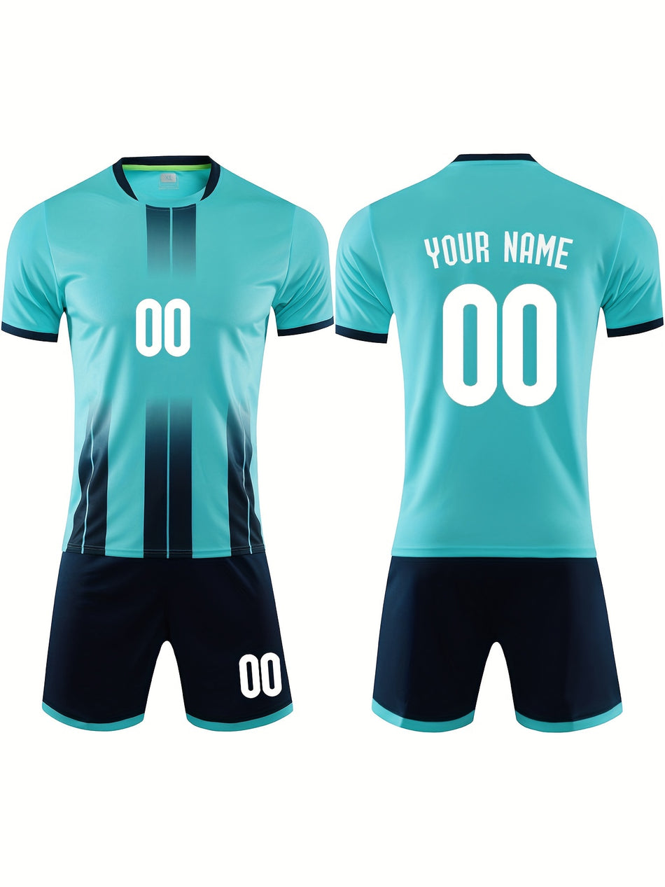 Personalised Name & Number Soccer Jersey Set - Ideal for Team Competitions & Individual Training - Cyprus