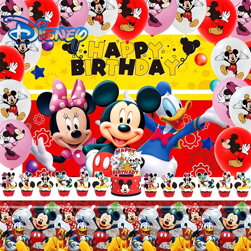 🔵 Disney Mickey Mouse Doğum Günü Partisi Dekorasyonları Seti - UME Güvenli ve Toksik Olmayan Yüksek Kaliteli Temalı Parti Malzemeleri - Kıbrıs