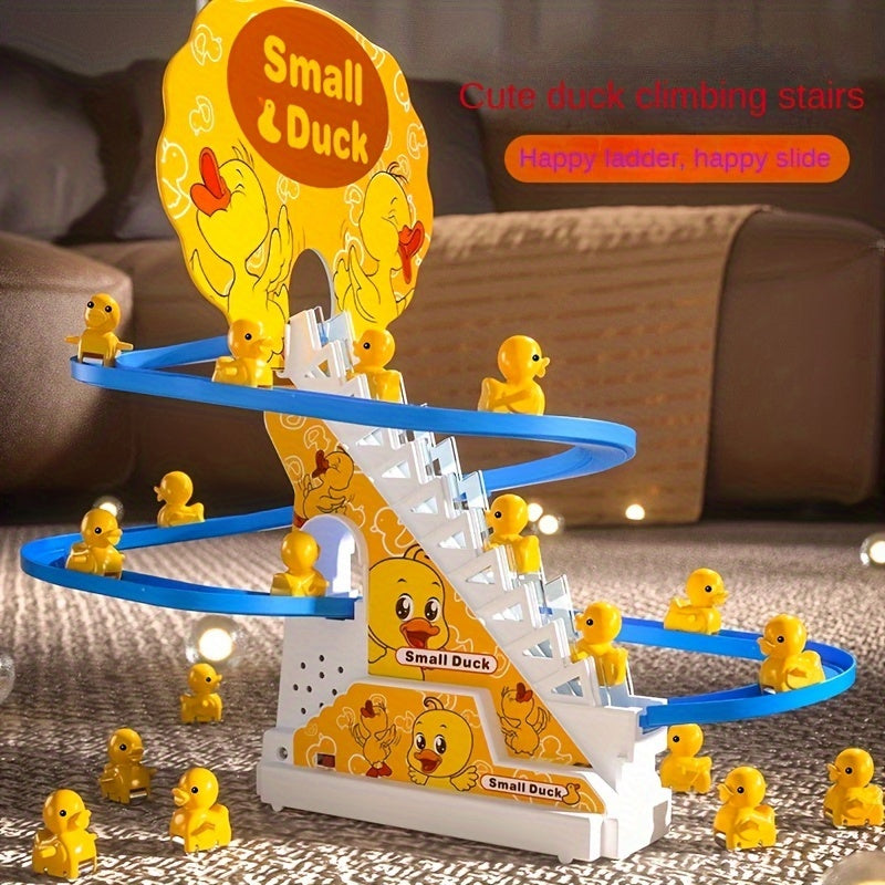 Electric Slide Yellow Duck Toy Climbing Stairs - Holiday Gift - Cyprus